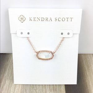 Kendra Scott Elisa ivory pearl rose gold necklace